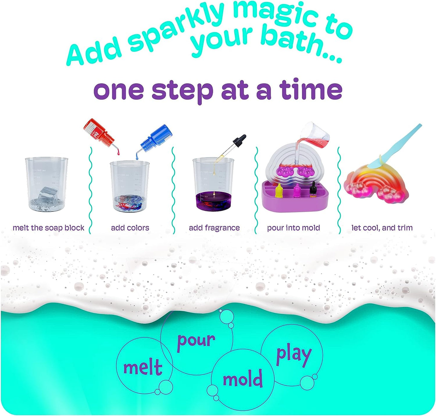 Unicorn Soap Making Kit - Girls Crafts DIY Project by Surreal Brands