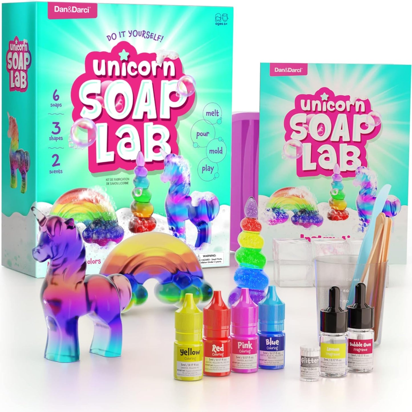 Unicorn Soap Making Kit - Girls Crafts DIY Project by Surreal Brands