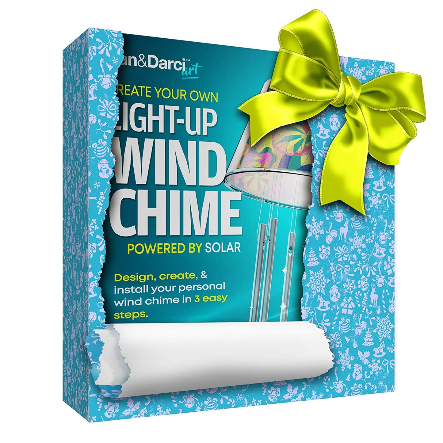 Create Your Own Solar-Powered Light-up Wind Chime Kit by Surreal Brands