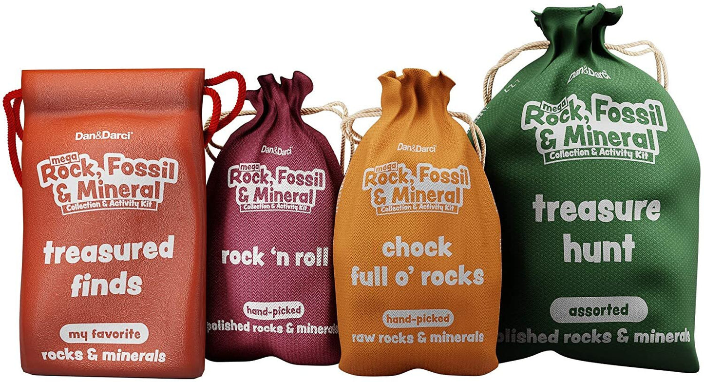 Dan&Darci Mega Rock, Fossil & Mineral Collection & Activity Kit by Surreal Brands
