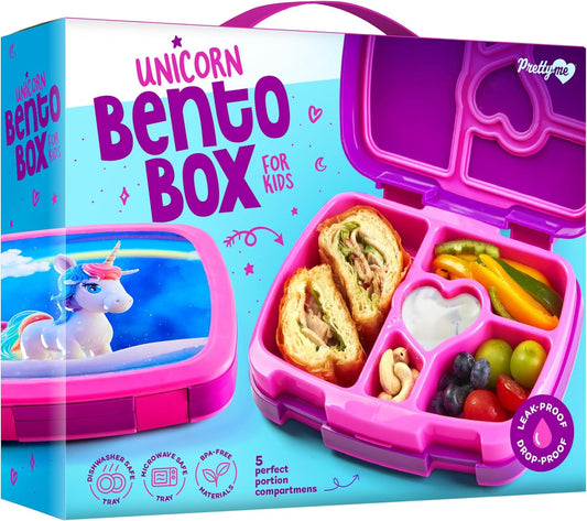 Pretty Me Unicorn Bento Box for Kids by Surreal Brands