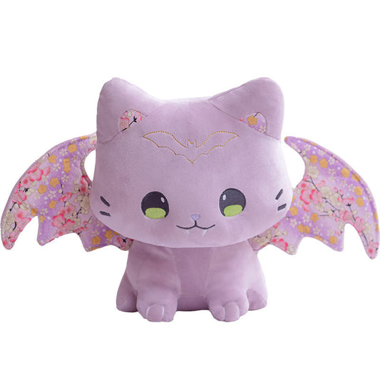 Caleb - Kawaii Bat Cat Plush Toy by Plushy Planet