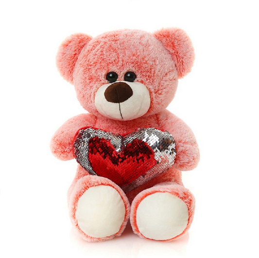 Adorable Valentine Teddy Bear Pendant by Plushy Planet