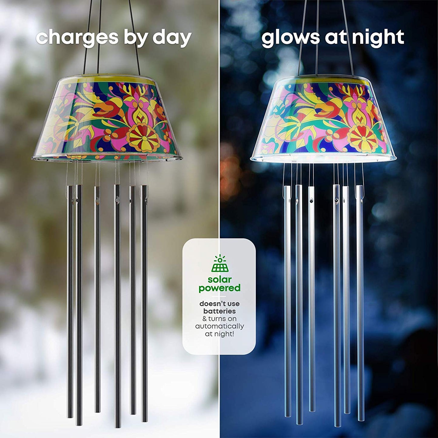 Create Your Own  Solar-Powered Light-up Wind Chime Kit by Surreal Brands