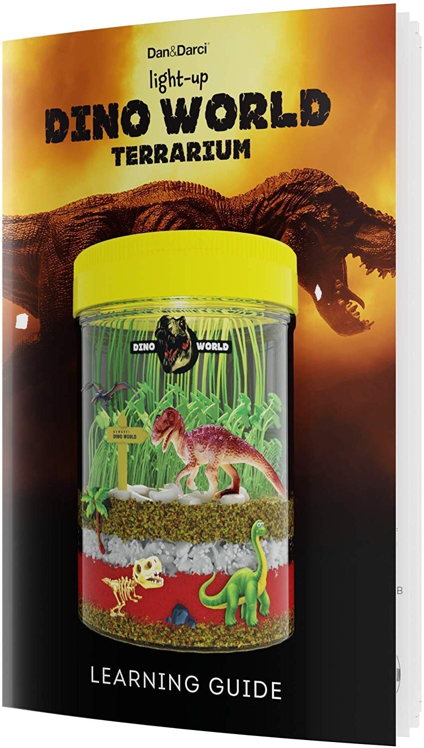 LIGHT-UP DINO WORLD TERRARIUM KIT FOR KIDS by Surreal Brands