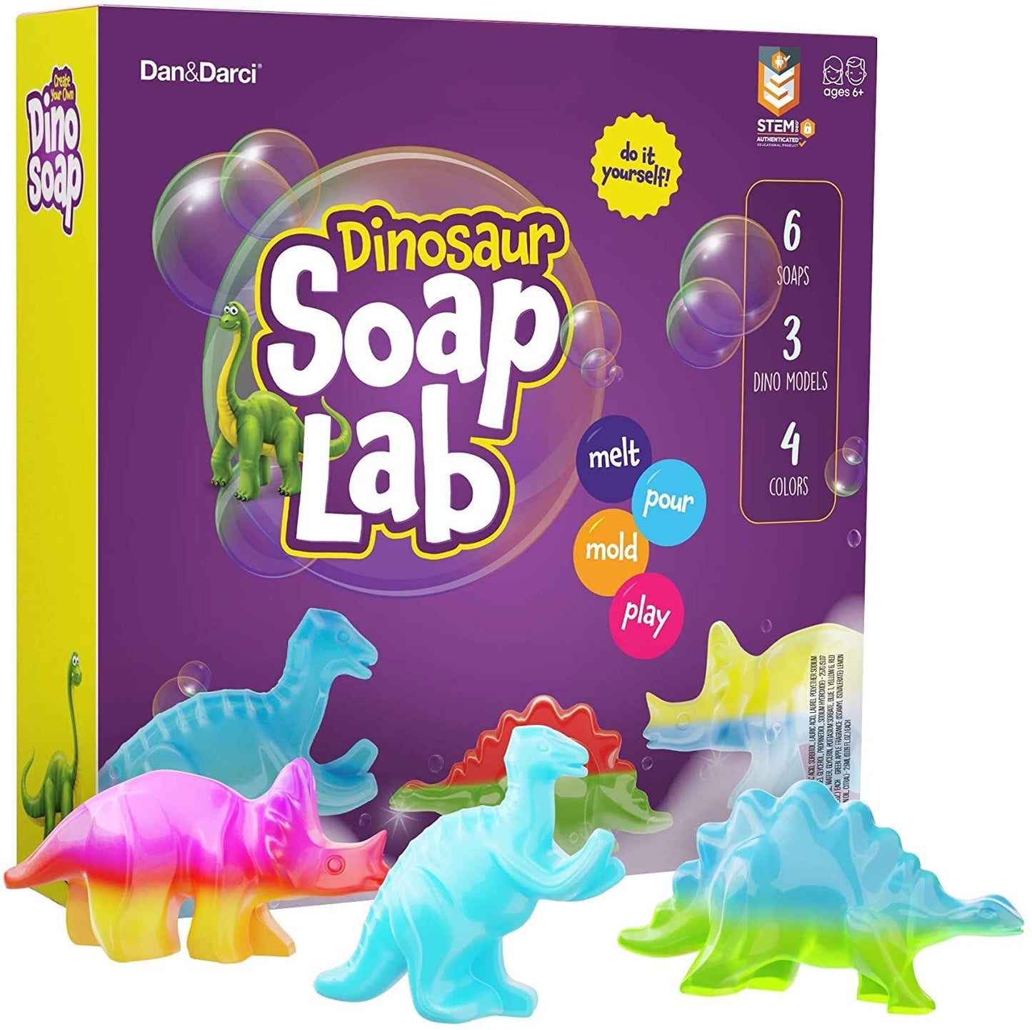 Dino Soap Making Kit for Kids by Surreal Brands