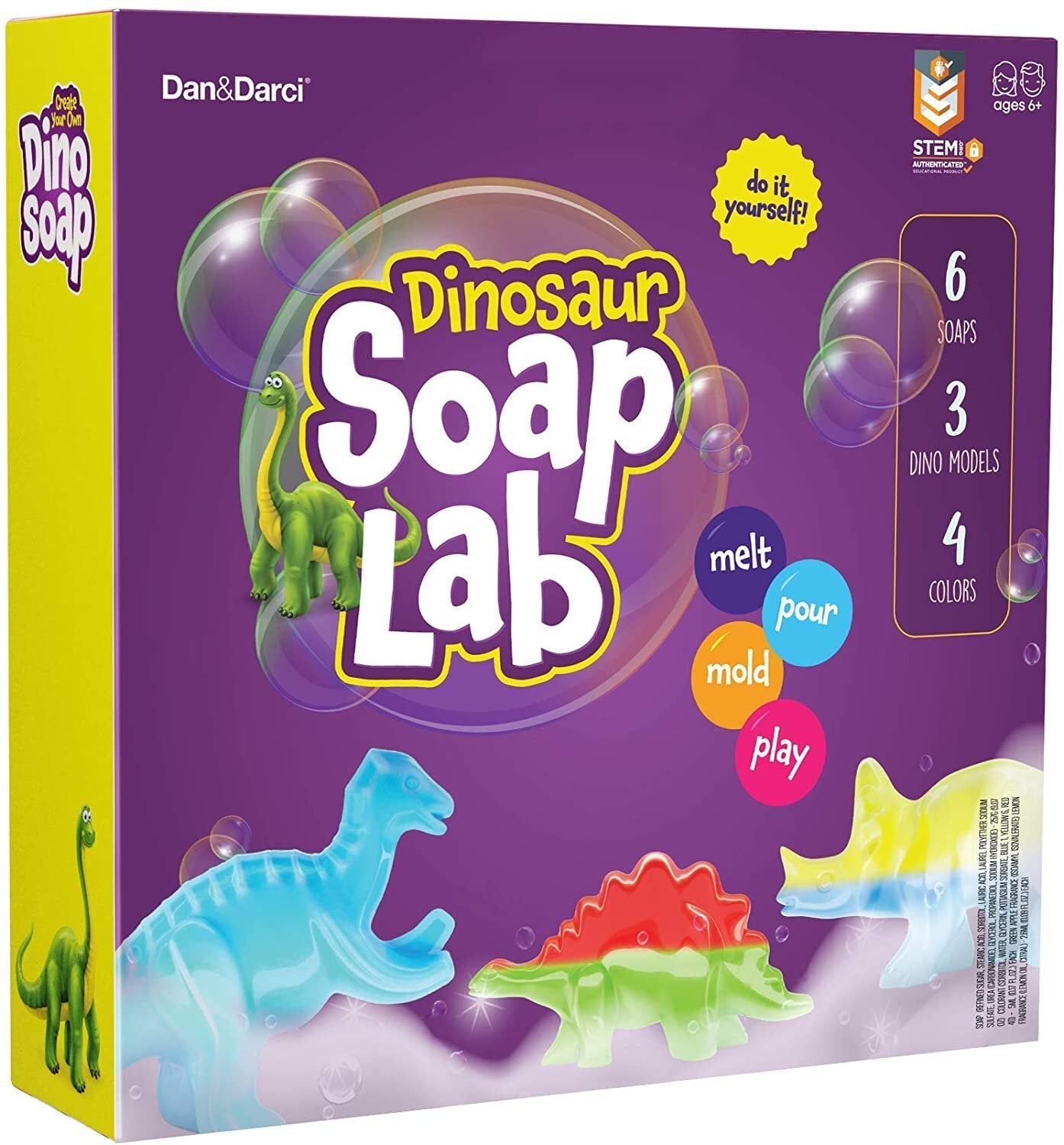 Dino Soap Making Kit for Kids by Surreal Brands