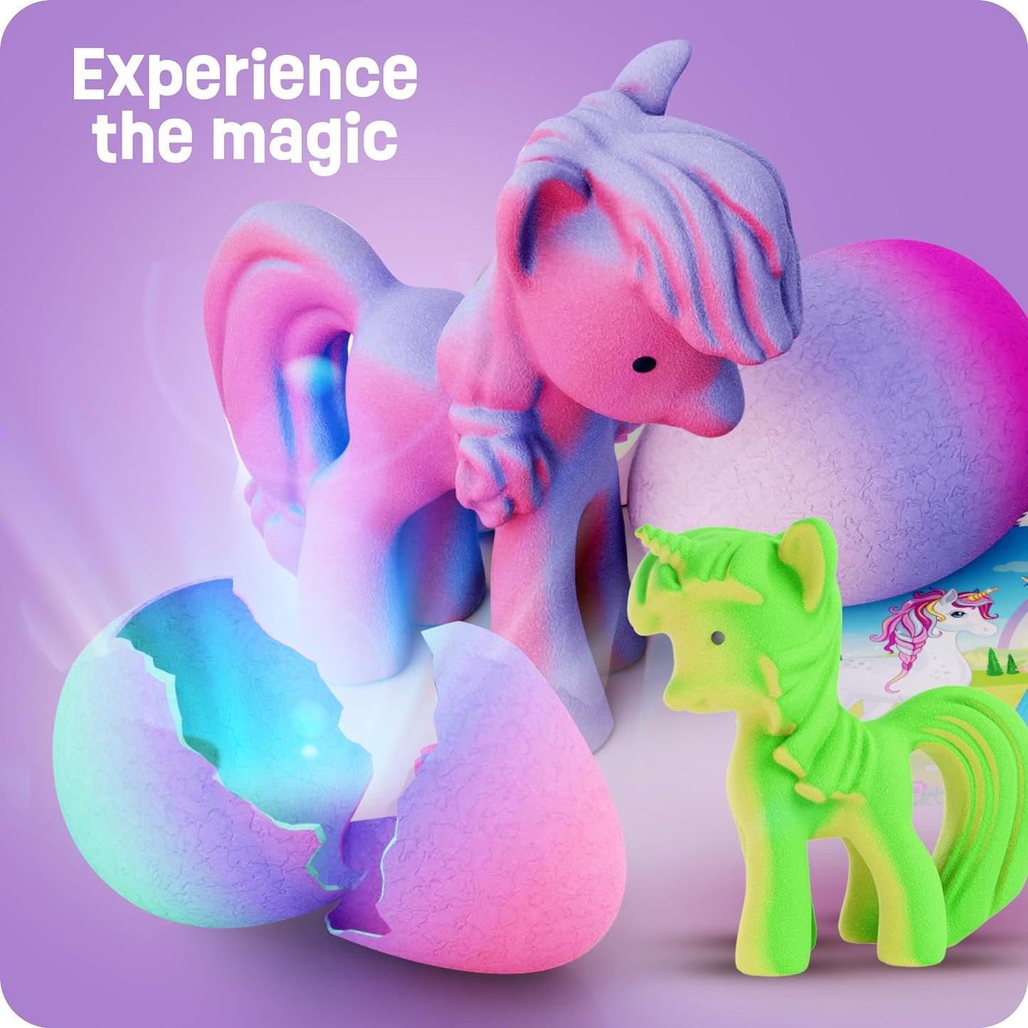 Dan&Darci Unicorn Hatching Surprise Eggs for Kids - 6 Pack - Grows 600% - Unicorn Toys for Girls & Boys by Surreal Brands