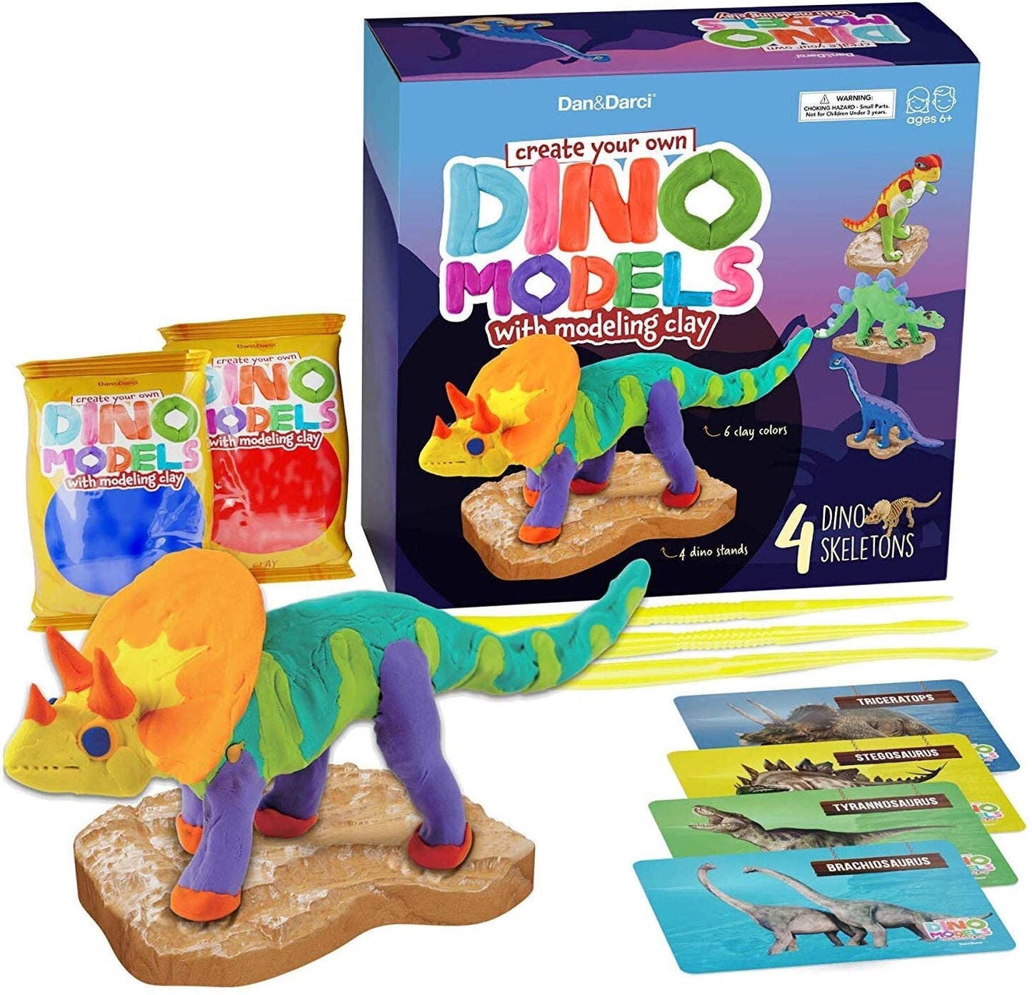 Create your own Dino Models with Modeling Clay by Surreal Brands