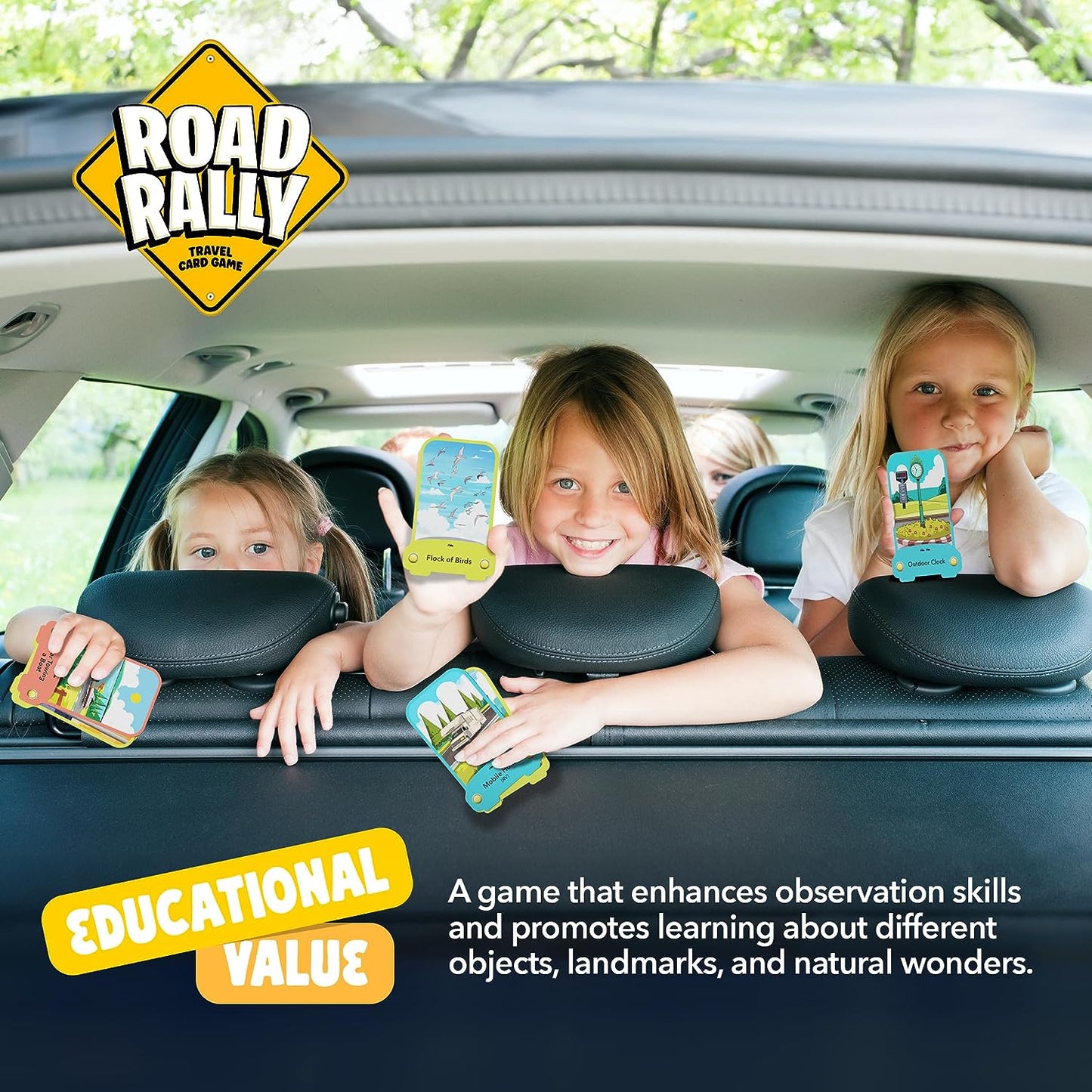 Road Rally Travel Scavenger Hunt Card Game for Kids by Surreal Brands