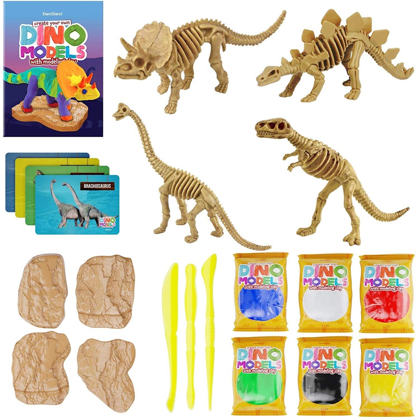 Create your own Dino Models with Modeling Clay by Surreal Brands