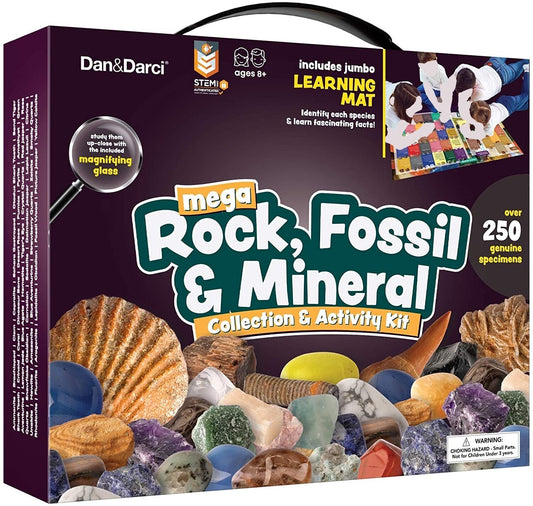 Dan&Darci Mega Rock, Fossil &amp; Mineral Collection &amp; Activity Kit by Surreal Brands