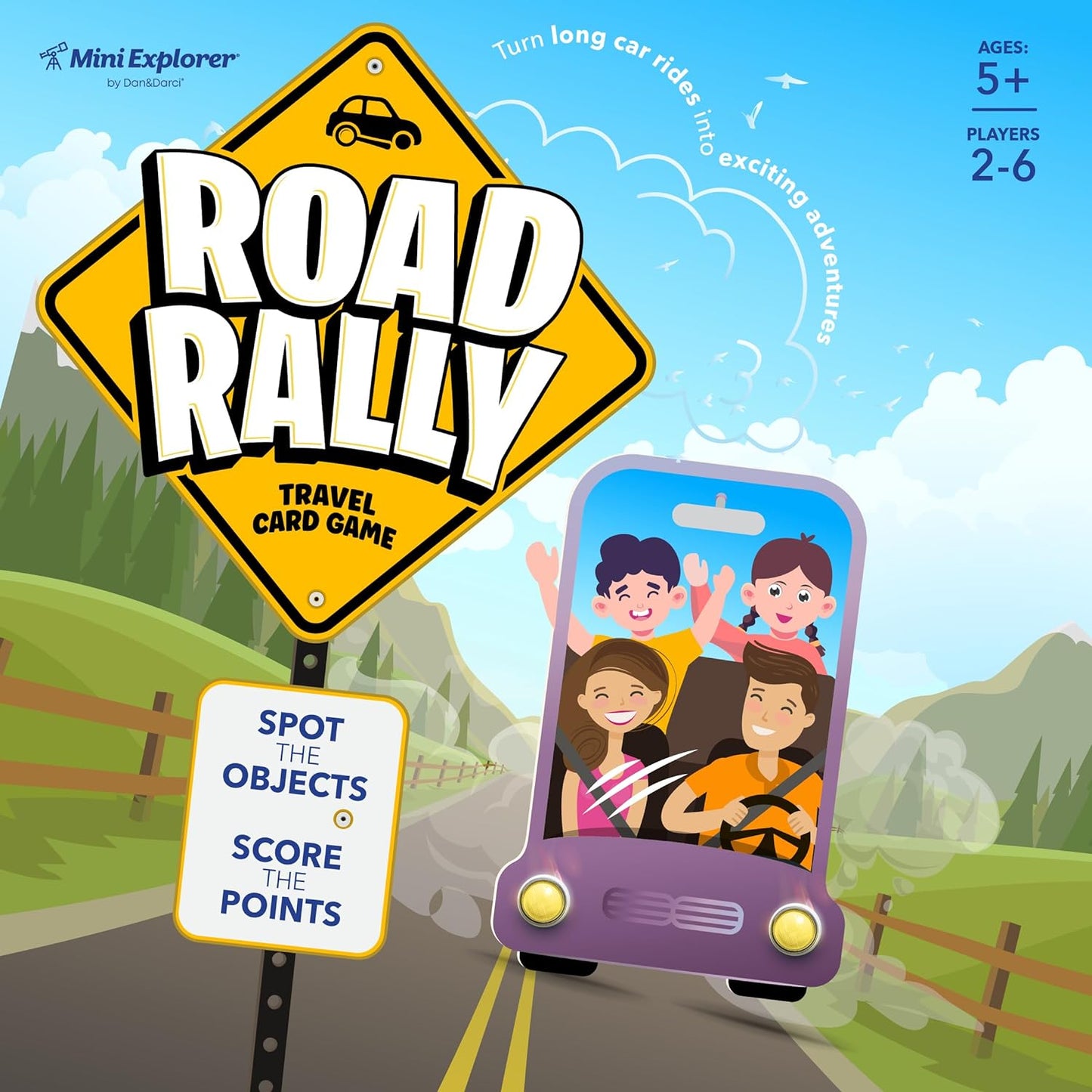 Road Rally Travel Scavenger Hunt Card Game for Kids by Surreal Brands