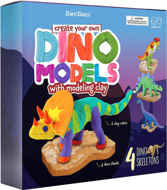 Create your own Dino Models with Modeling Clay by Surreal Brands