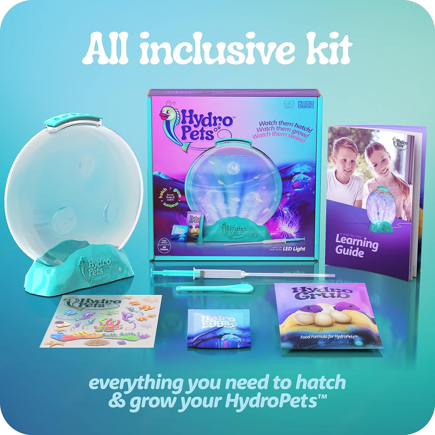 Live Sea Pets Habitat Kit, Light Up Tank - Science Experiments Kits by Surreal Brands