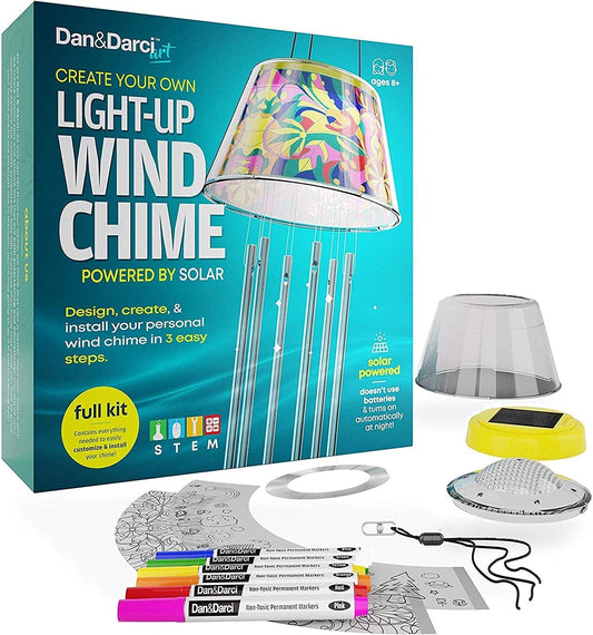 Create Your Own  Solar-Powered Light-up Wind Chime Kit by Surreal Brands