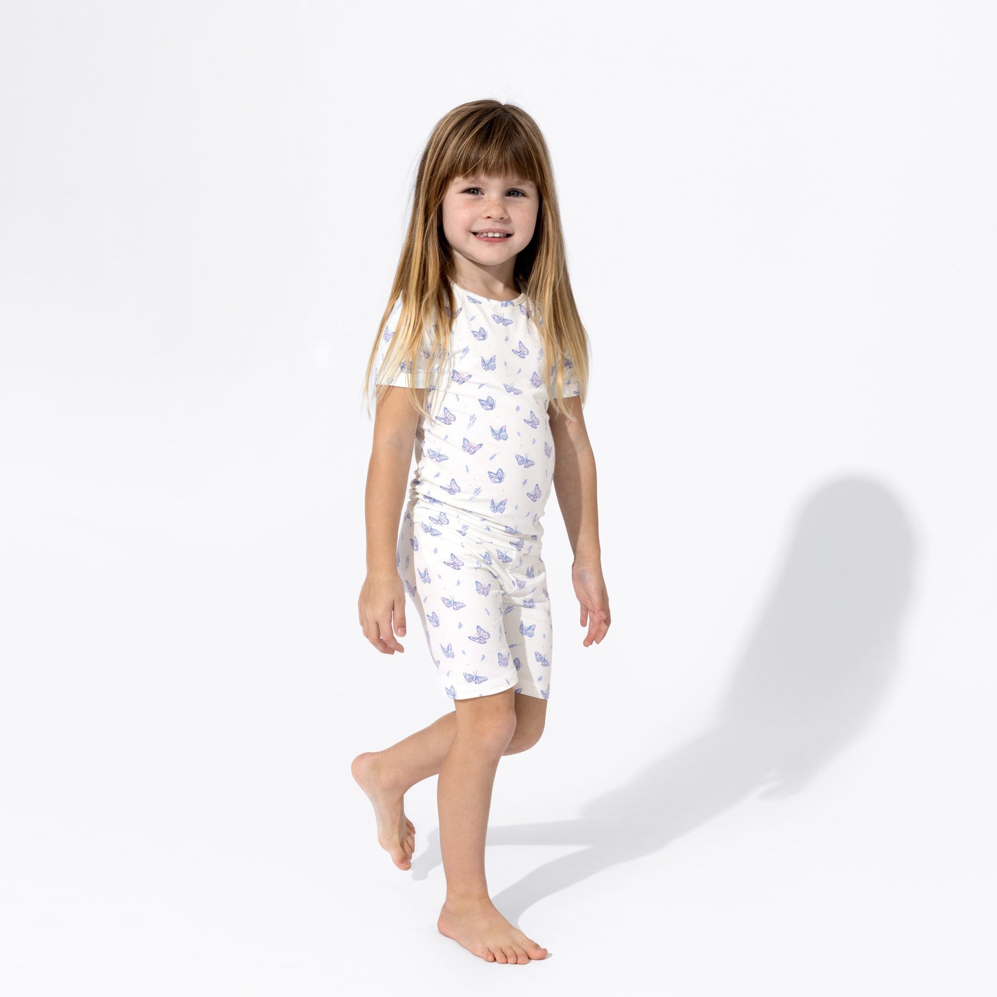 Butterfly Bamboo Kids Pajama Short Set