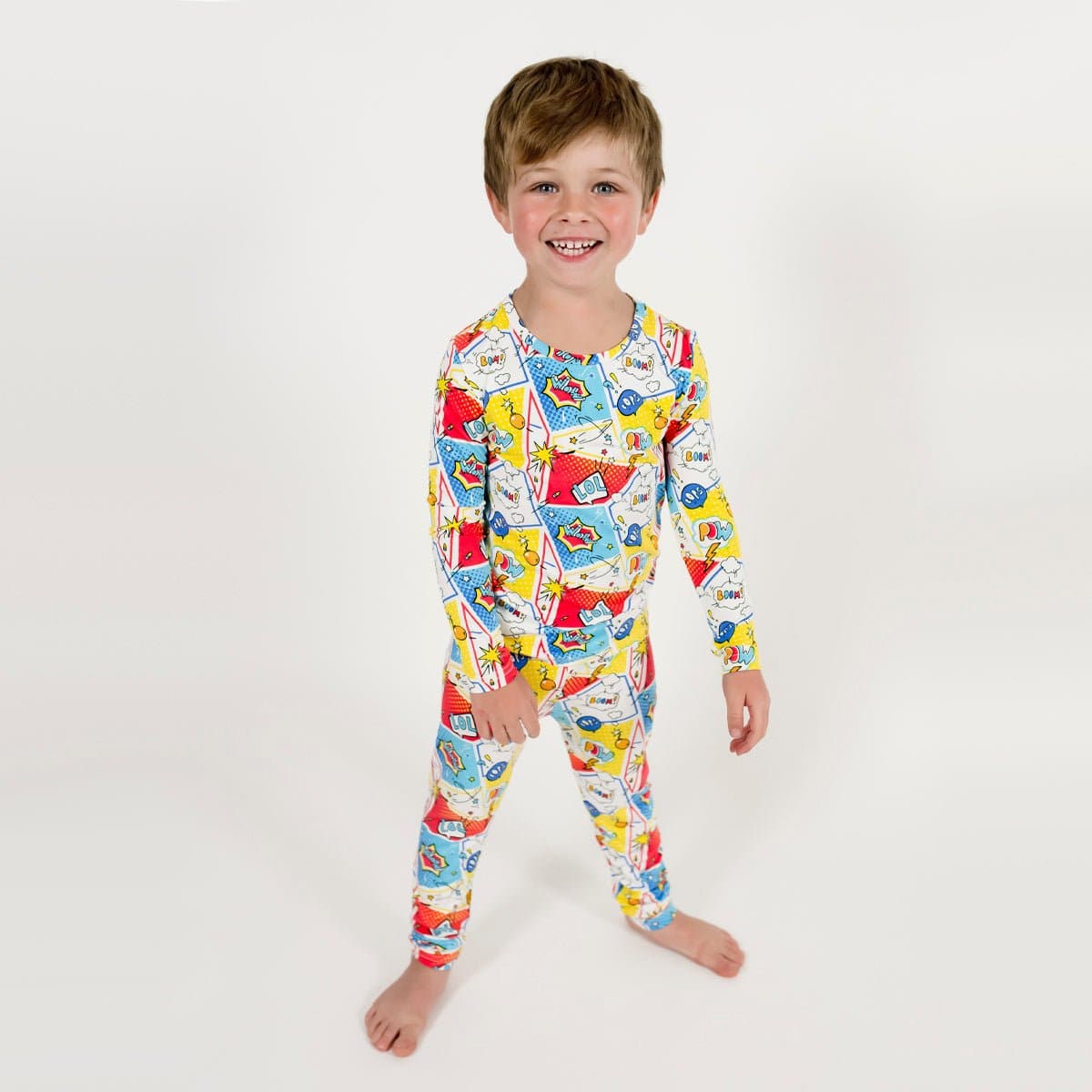 Comic Hero Bamboo Kids Pajamas