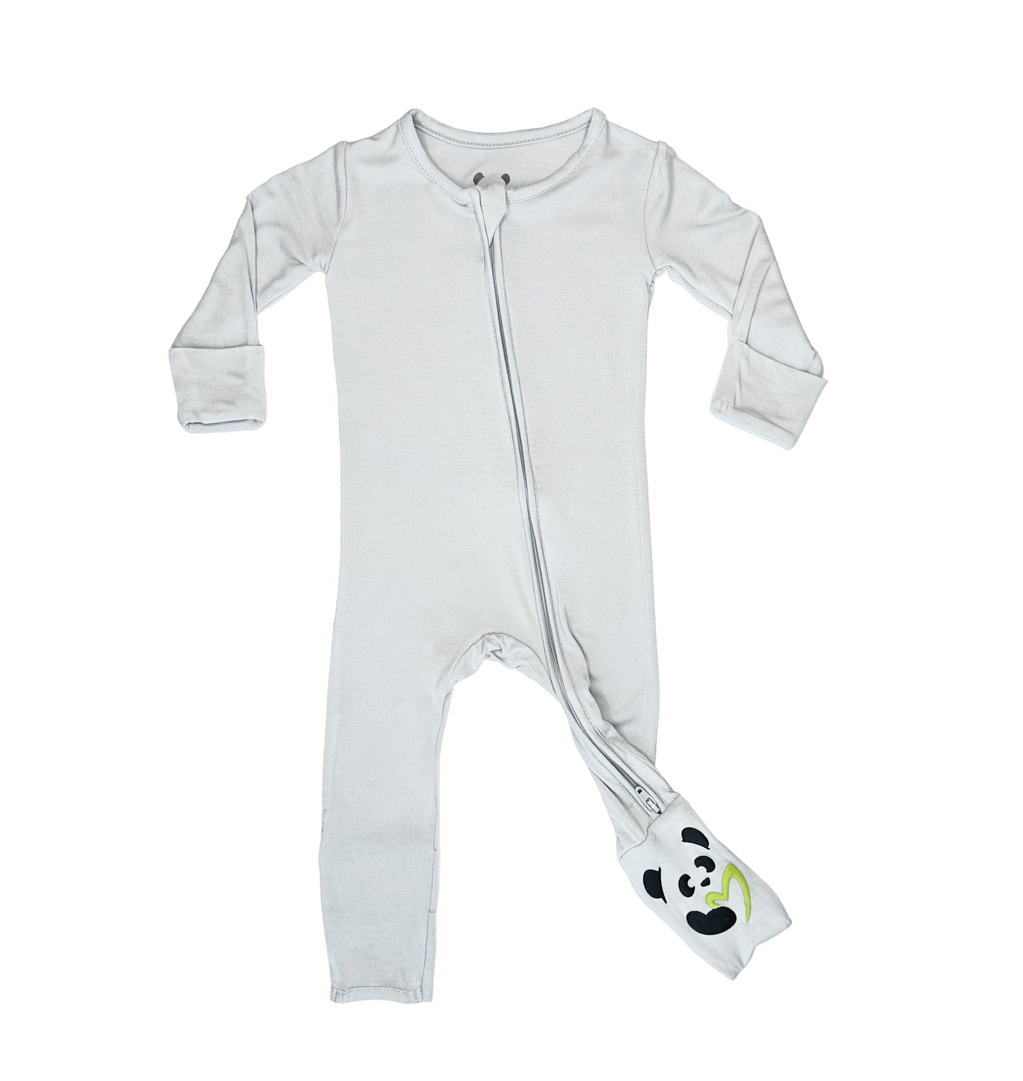 Cloud Grey Bamboo Convertible Footie