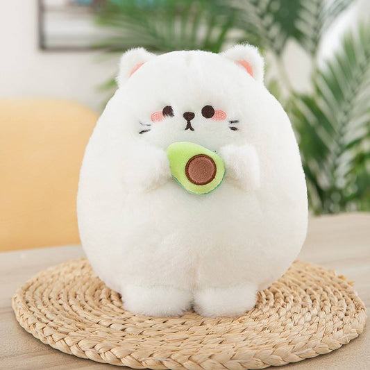 Loui - Kawaii Cat Plush Toy: Huggable Avocado by Plushy Planet