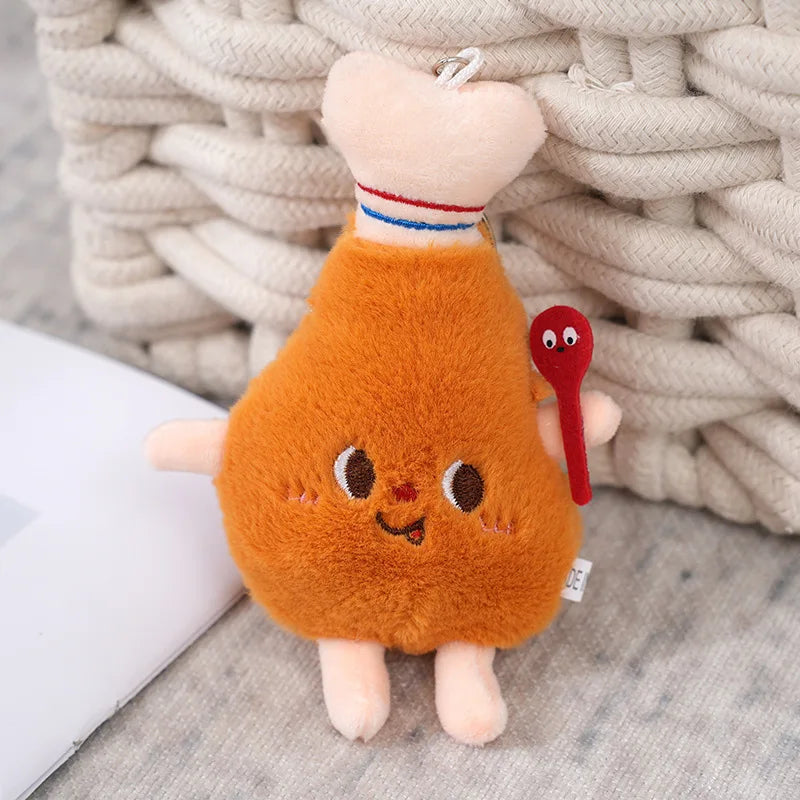 Adorable Food Plush Keychain Collection by Plushy Planet