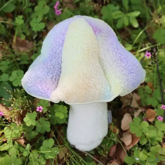 Colorful Mushroom Plush: Soft, Decorative, Gift by Plushy Planet