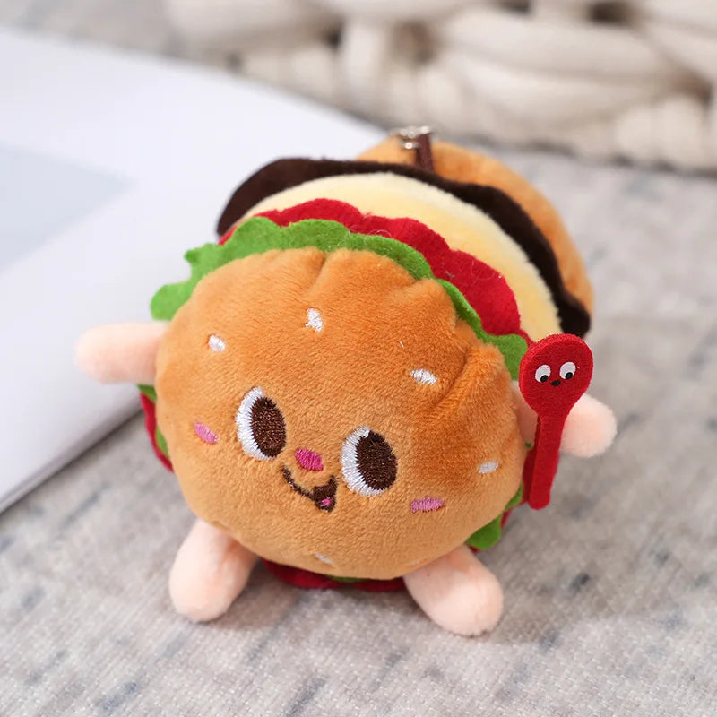 Adorable Food Plush Keychain Collection by Plushy Planet