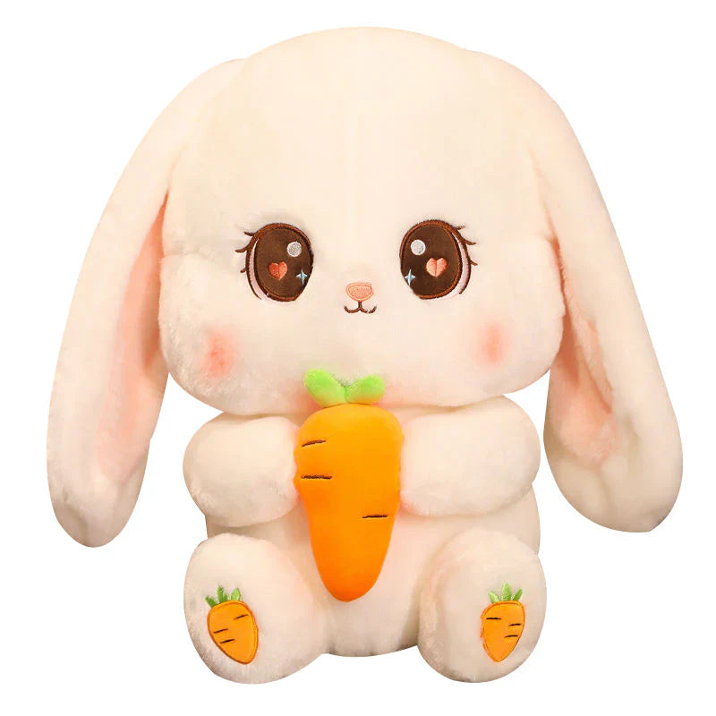 Adrian - Fluffy Bunny Rabbit with Carrot by Plushy Planet