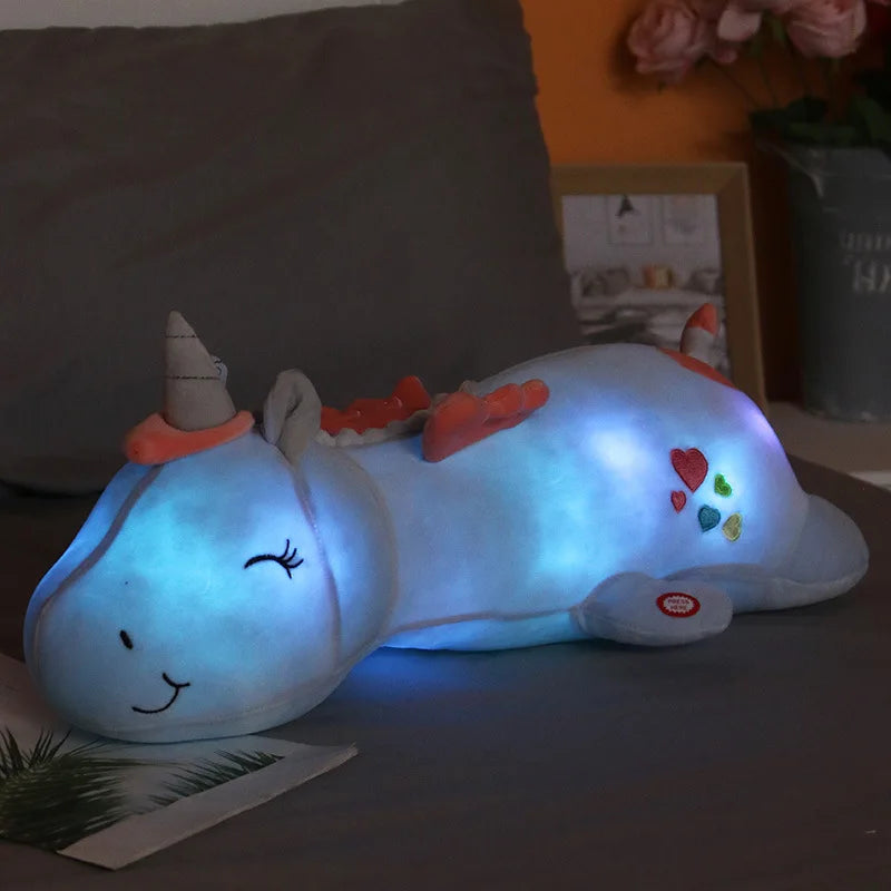 Cute Glowing LED Light Unicorn by Plushy Planet