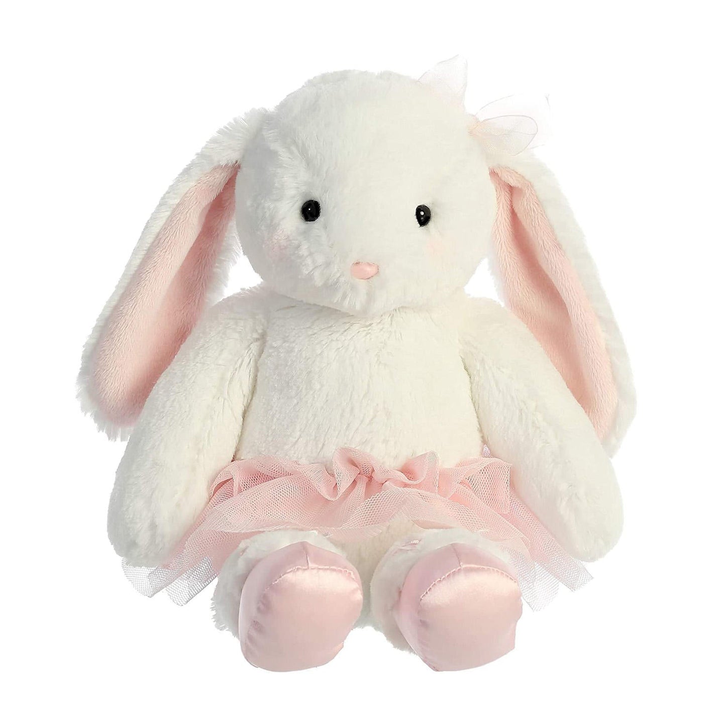 Pink Bow Ballerina Bunny Plush by Plushy Planet