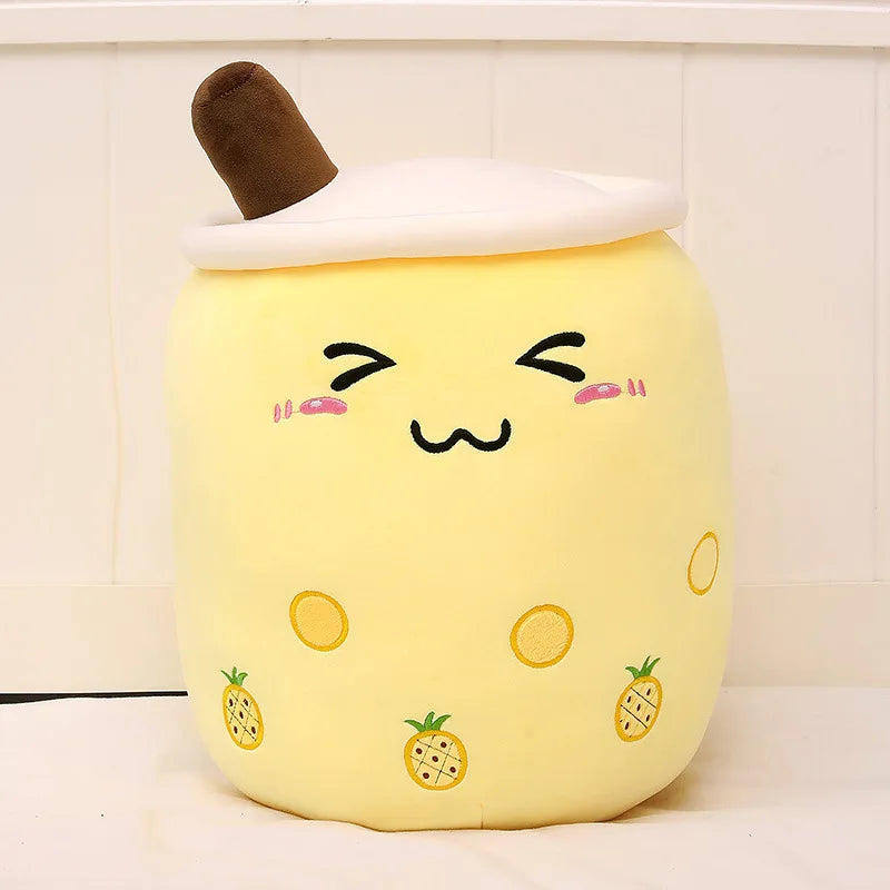 Bubble Boba Tea Cup Pillow: Plush, Stuffed, Popular by Plushy Planet