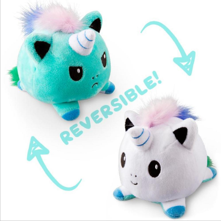 Reversible Flip Stuffed Unicorn Plush by Plushy Planet