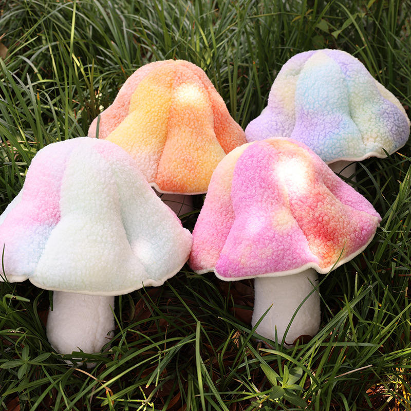 Colorful Mushroom Plush: Soft, Decorative, Gift by Plushy Planet