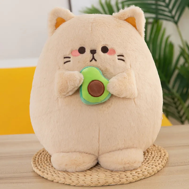 Loui - Kawaii Cat Plush Toy: Huggable Avocado by Plushy Planet