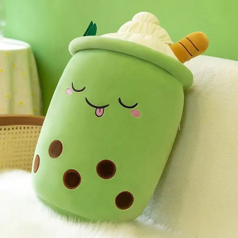 Bubble Boba Tea Cup Pillow: Plush, Stuffed, Popular by Plushy Planet