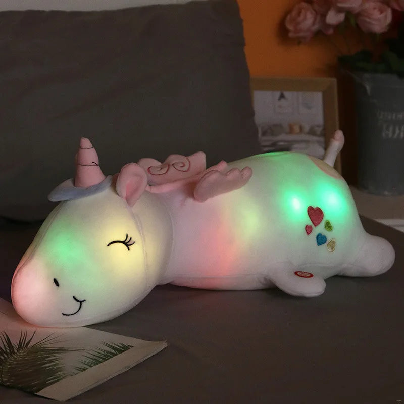 Cute Glowing LED Light Unicorn by Plushy Planet