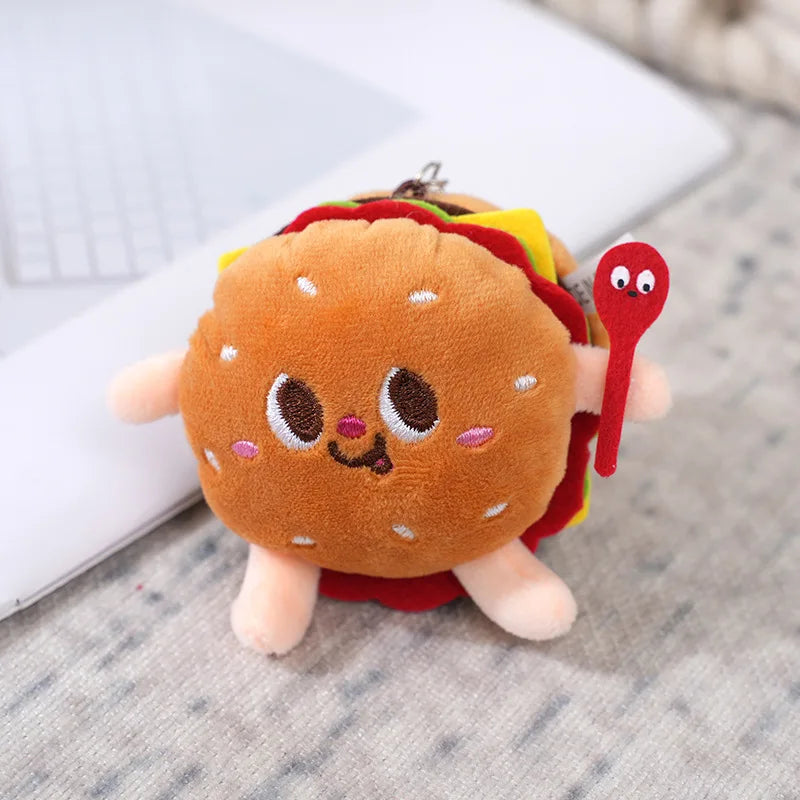 Adorable Food Plush Keychain Collection by Plushy Planet