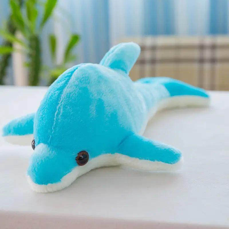 Blue Dolphin Plush Toy by Plushy Planet