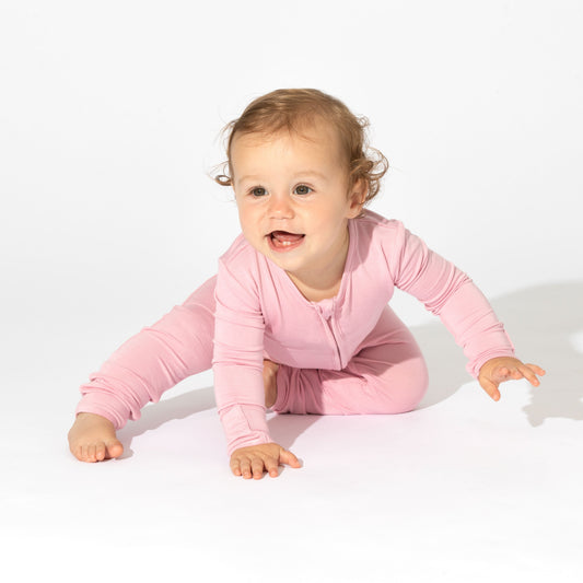 Dusty Rose Bamboo Convertible Footie