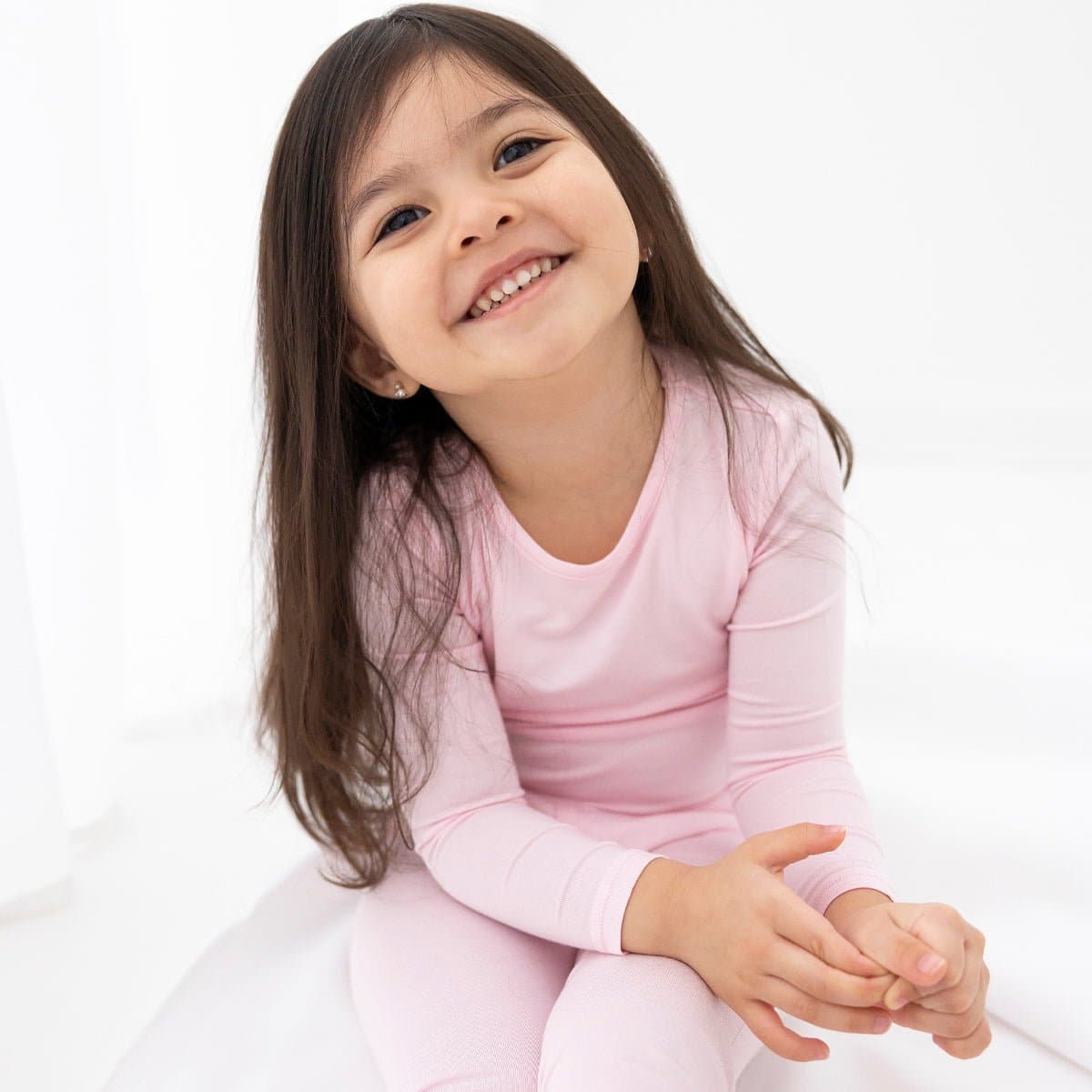 Blush Pink Bamboo Kids Pajamas