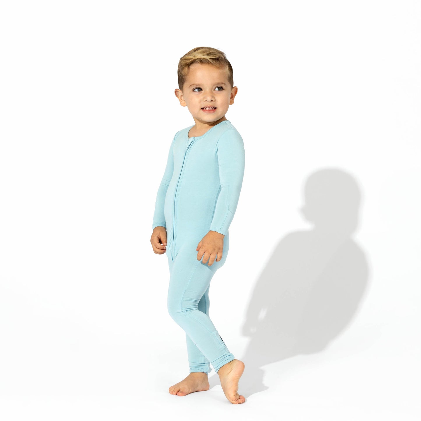 Adventure Blue Bamboo Convertible Footie