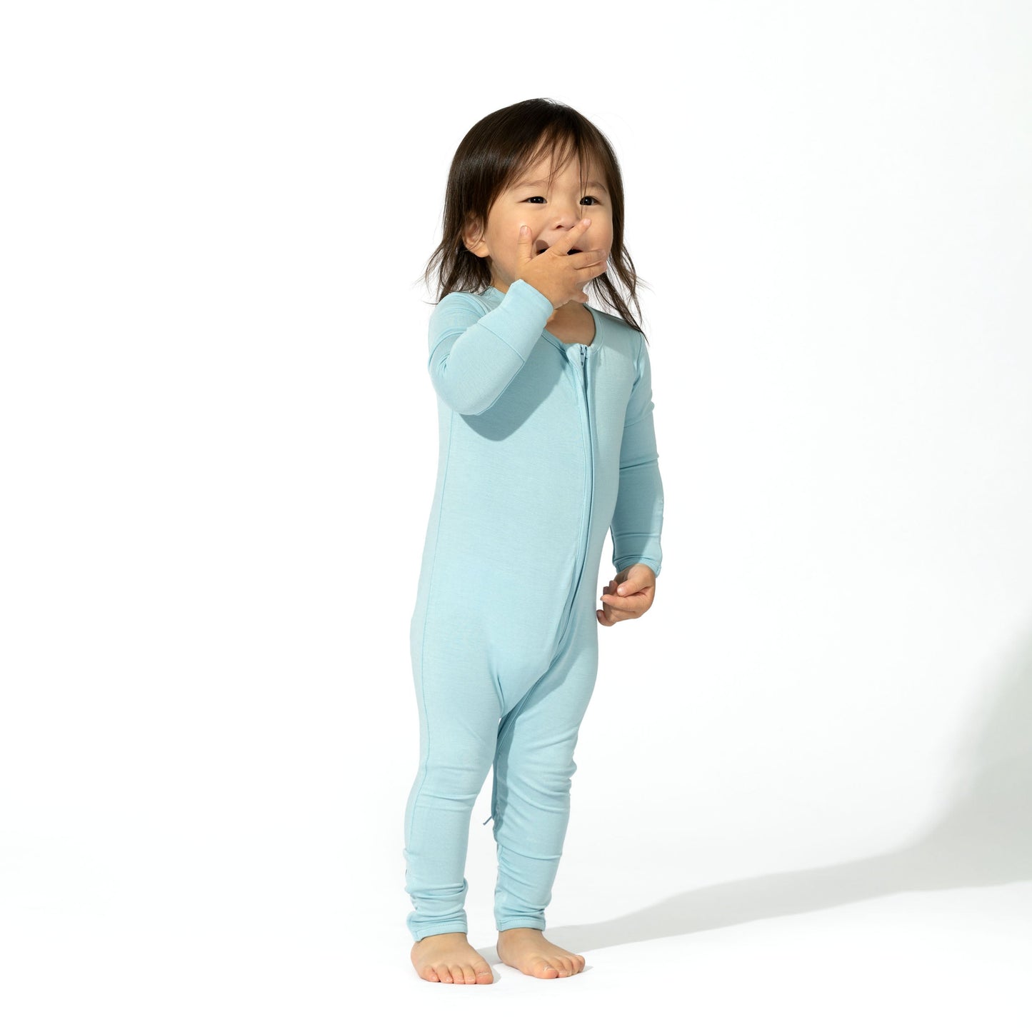 Adventure Blue Bamboo Convertible Footie